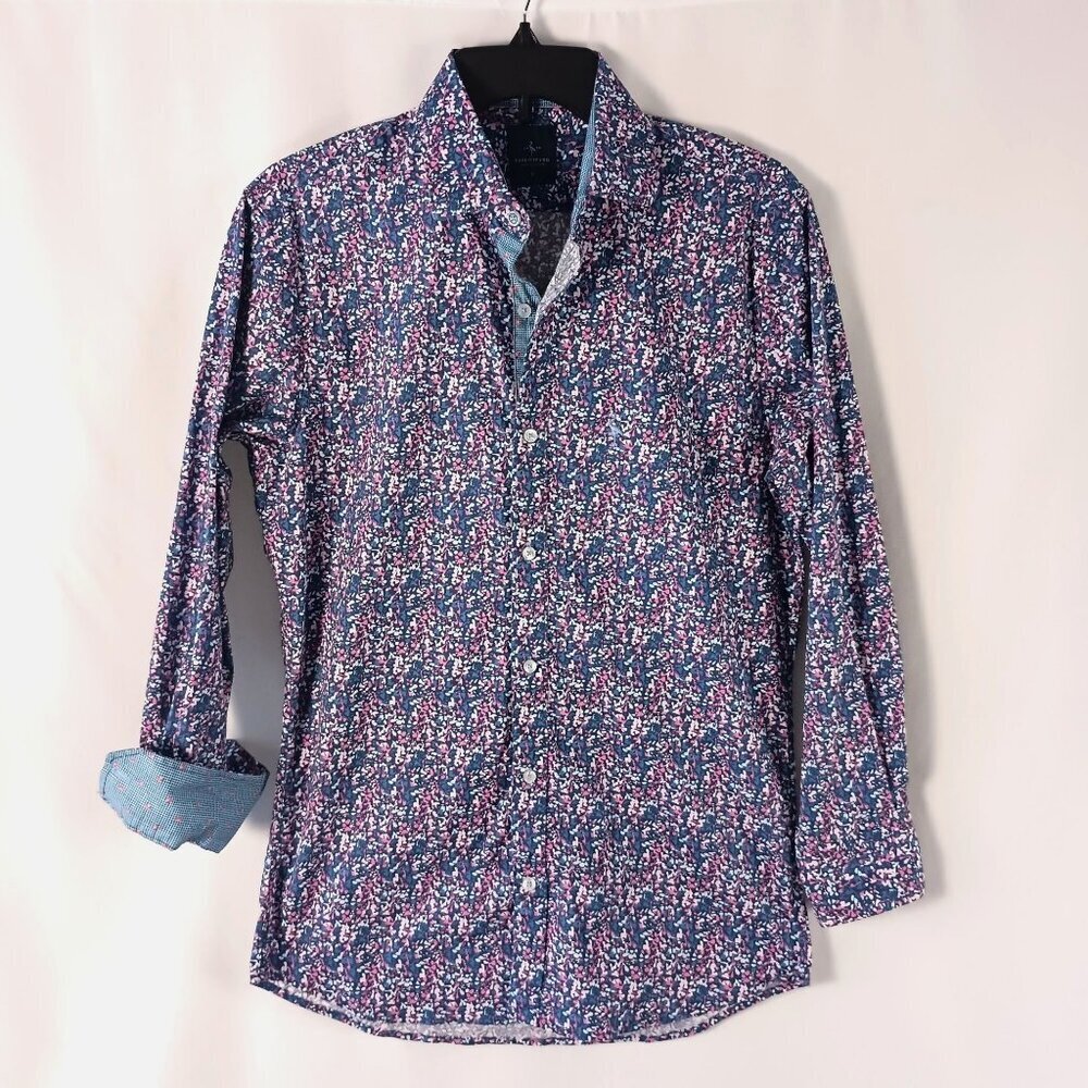 Tailorbyrd Men’s Dress Shirt Size S Long Sleeve Button Down Excellent